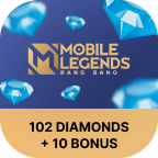 Mobile Legends Diamonds 102 Diamonds + 10 Bonus фото