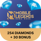 Mobile Legends Diamonds 254 Diamonds + 30 Bonus фото